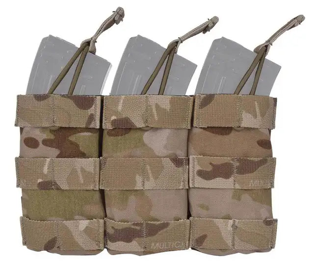 Emersongear Τριπλή Θήκη Περιοδικών Μαρμάρινης Τακτικής Ανοιχτής Αρθρωτής, Multicam Arid