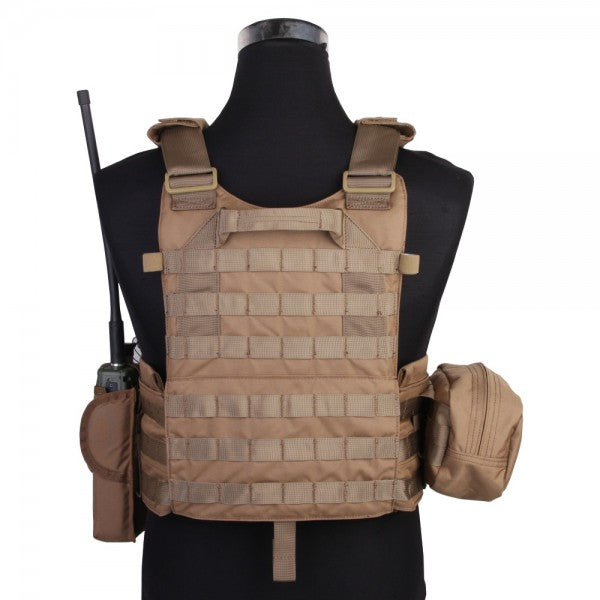 Emersongear LBT6094A Φορέας Πλακών 500D με 3 Τσέπες, Coyote