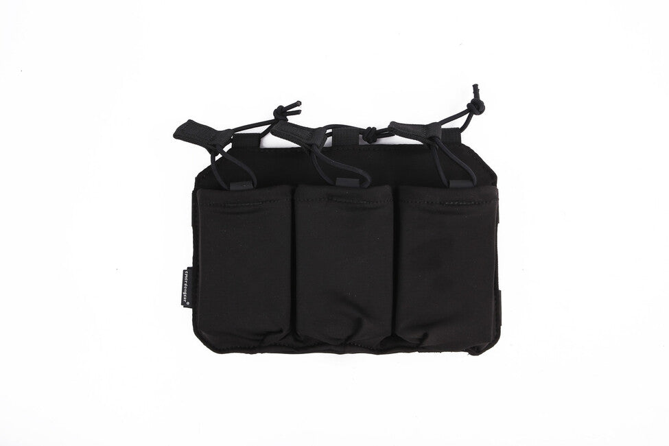Emersongear Τριπλή θήκη για περιοδικά SS TAC γιλέκο, μαύρο