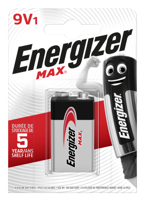 Energizer MAX Μπαταρία 9V 522, 1 τεμάχιο