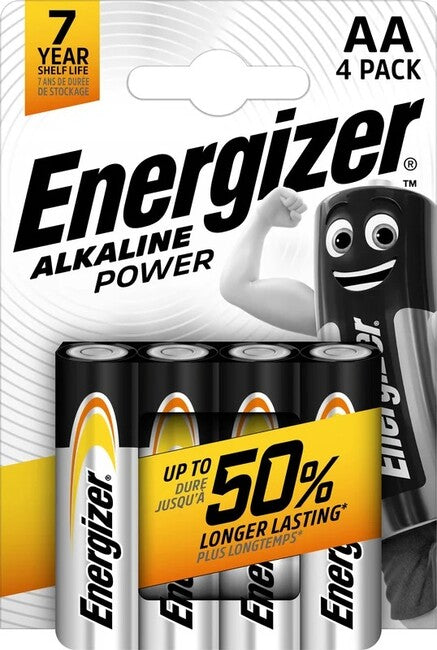 Energizer AA/4 Αλκαλική Μπαταρία LR6/4, 4 τεμάχια
