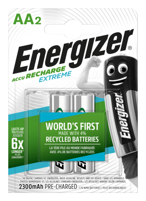 Energizer HR6 Extreme Επαναφορτιζόμενη Μπαταρία AA 2300 FSB2, 2 τεμάχια