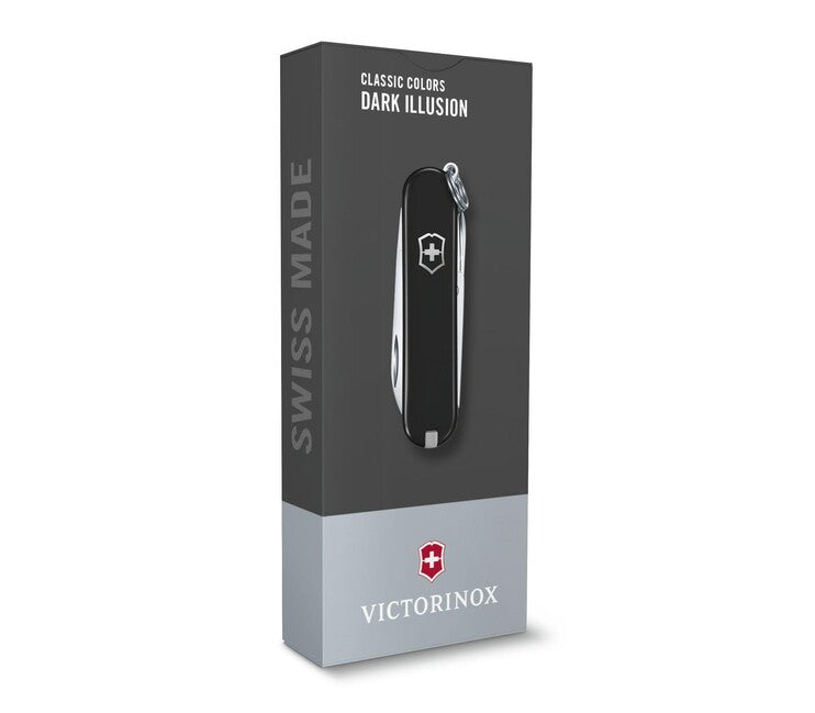 Victorinox Classic SD Colors Dark Illusion Πολυλειτουργικό Μαχαίρι 58 mm, μαύρο, 7 λειτουργίες
