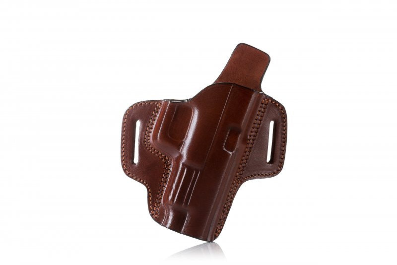 Falco Premium Θήκη Ζώνης pancake Δερμάτινη Ανοιχτή Glock 17, καφέ, δεξί