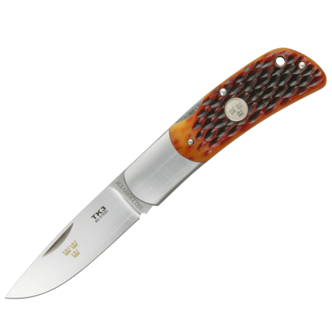 Fällkniven TK3jbc Μαχαίρι Τσέπης 7 cm, Κόκαλο, Θήκη Cordura