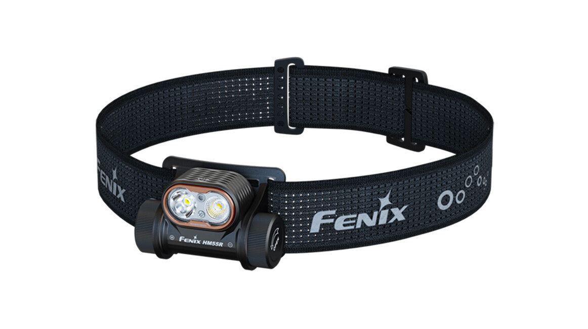 Fenix HM55R Φακός Κεφαλής Επαναφορτιζόμενος, Ολόμαυρο