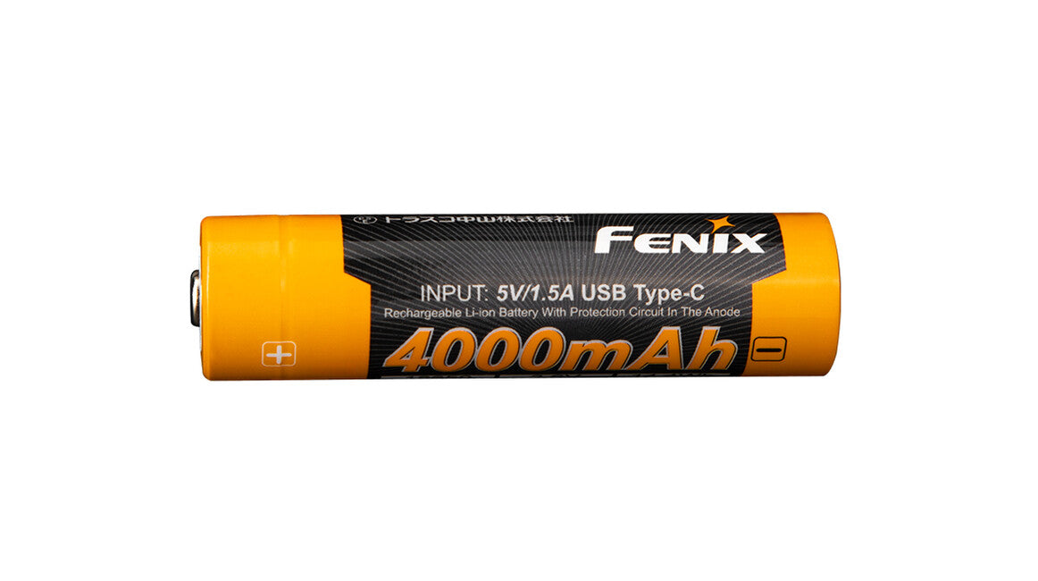 Fenix 18650 Επαναφορτιζόμενη Μπαταρία USB-C 4000 mAh (Li-Ion)