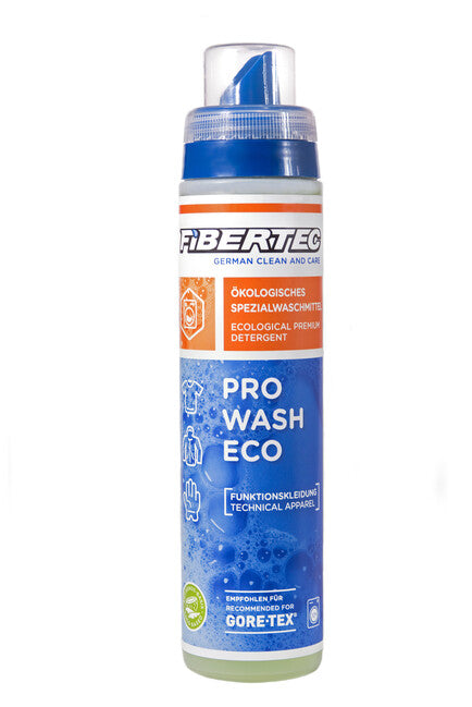 Fibertec Pro Wash Eco Συμπυκνωμένο Απορρυπαντικό για Αδιάβροχα και Αναπνέοντα Ρούχα, 250 ml