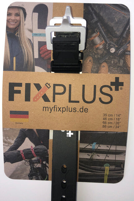 Fixplus Ζώνη Στερέωσης 35 cm, Μαύρο, 2 Τεμάχια