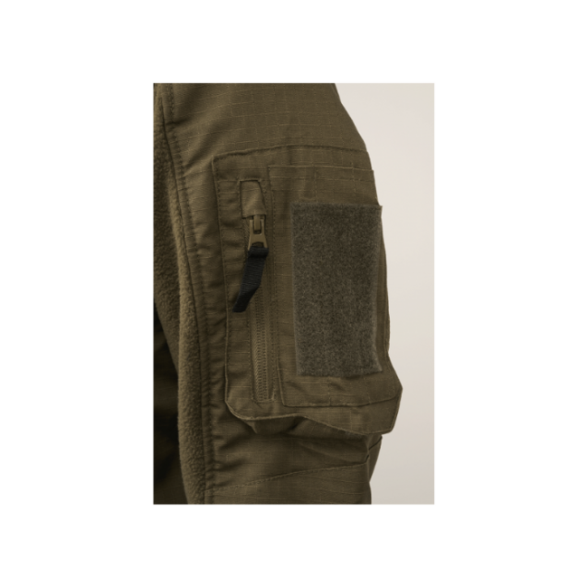 Brandit Fleecejacket Μπουφάν Ripstop, λαδί