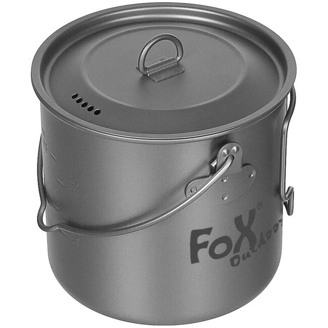 Fox Outdoor Τιτάνιο Κατσαρόλα με Κάλυμμα, περ. 1,1 L