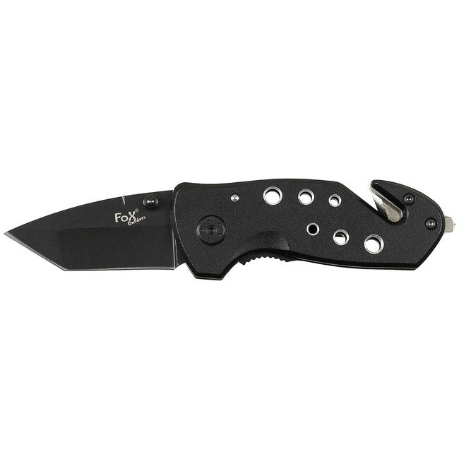 Fox Outdoor Jack Μαχαίρι Μονοχείρας, Μαύρο, Μεταλλική Λαβή