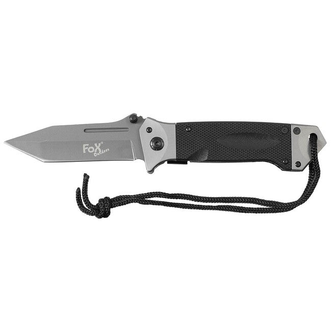 Fox Outdoor Jack Μαχαίρι Μονόχειρο, Μαύρο, Λαβή G10