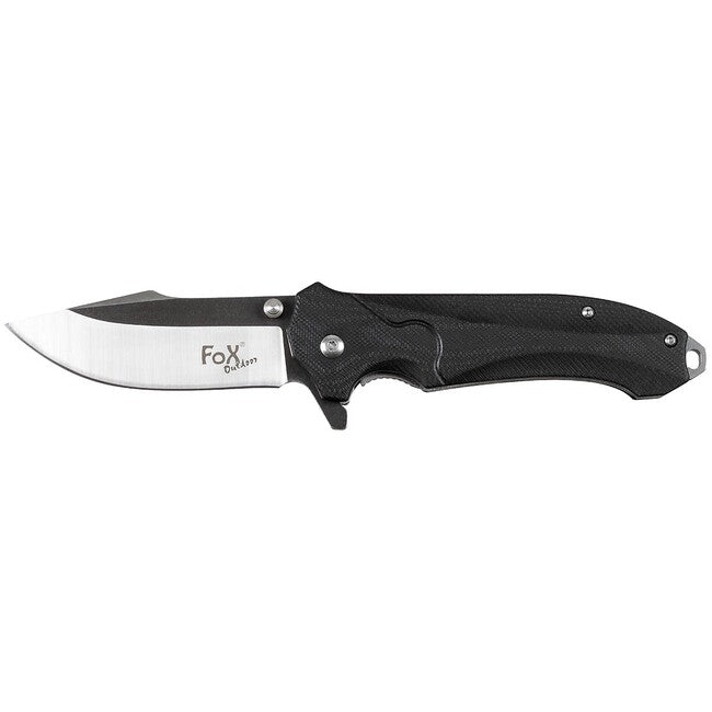 Fox Outdoor Jack Μαχαίρι Μονόχειρο, Μαύρο, Λαβή G10