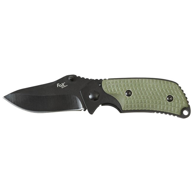 Fox Outdoor Jack Μαχαίρι Μονόχειρο, Λαβή Micarta, Μαύρο
