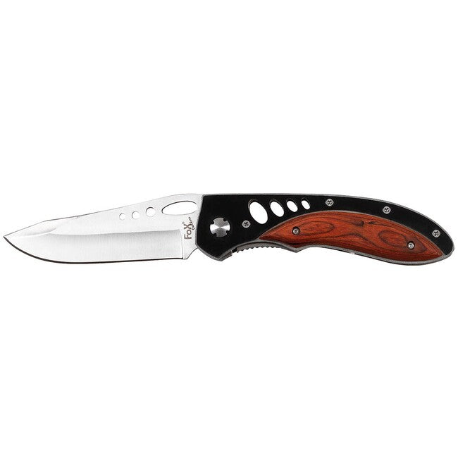 Fox Outdoor Jack Μαχαίρι Μονοχειρός, Λαβή με Ξύλινες Θήκες