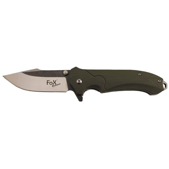 Fox Outdoor G10 Αναδιπλούμενο Μαχαίρι, λαδί