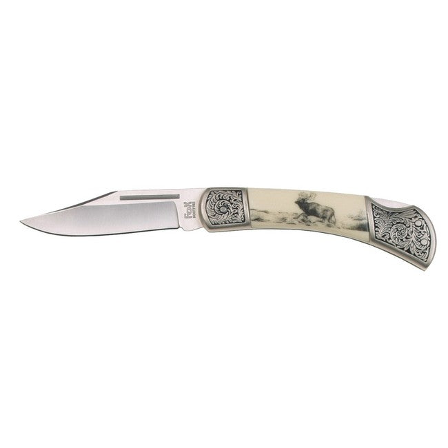 Fox Outdoor Μαχαίρι Πτυσσόμενο με Σχέδιο Ελαφιού