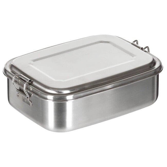 Fox Outdoor Κουτί Μεσημεριανού Ανοξείδωτο Χάλυβα, περίπου 18 x 14 x 6,5 cm