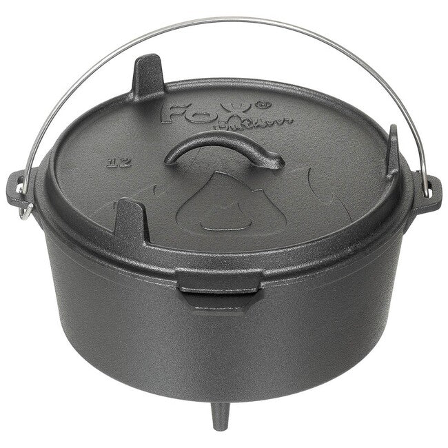 Fox Outdoor Κατσαρόλα Dutch Oven, Χυτοσίδηρος, περίπου 5,7 λ