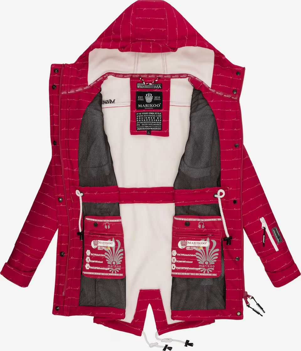 Marikoo ZIMTZICKE P Women's Winter Softshell Jacket with Hood
