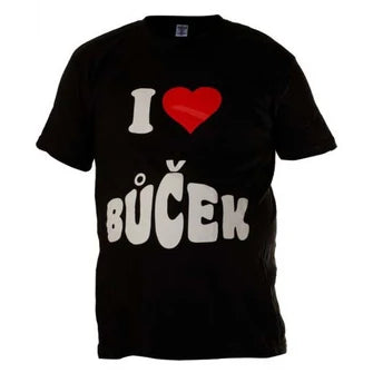 O&T Funny I Love bůček μπλουζάκι ανδρικό, μαύρο