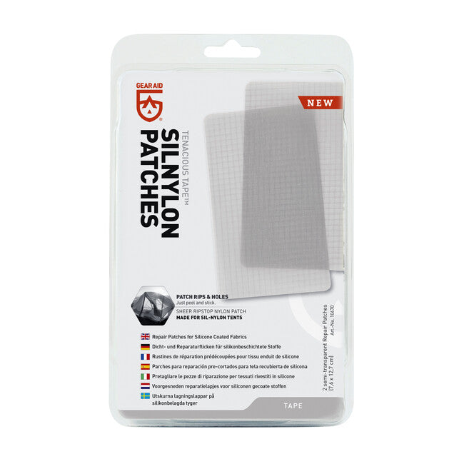 GearAid Tenacious Tape Νάιλον Μπαλώματα ημιδιαφανή 2 τεμ.