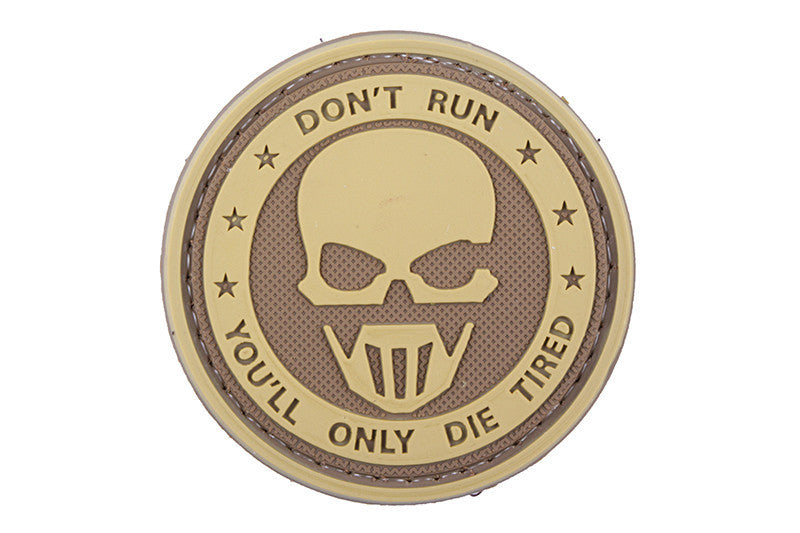 WARAGOD κέντημα Don't Run, άμμος 5cm