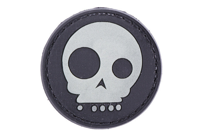 WARAGOD Tactical Funny Skull κεντητό 4cm, μαύρο