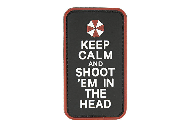 WARAGOD Keep Calm κεντητό σήμα 5 x 9cm, μαύρο