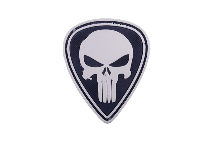WARAGOD Punisher Κέντημα 5 x 4cm, μαύρο-λευκό