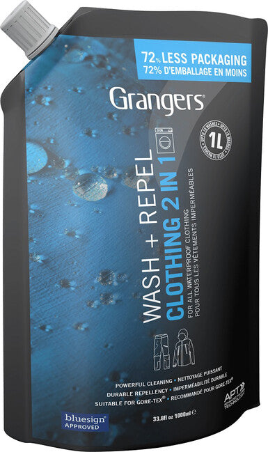 Grangers 2 in 1 Wash & Repel Οικολογικό καθαριστικό και αδιαβροχοποιητικό, 1000 ml