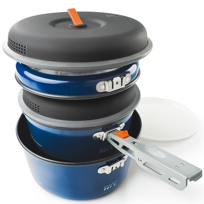 GSI Outdoors Bugaboo Ceramic Base Camper κιτ κατσαρολών camping Medium 2+3 l