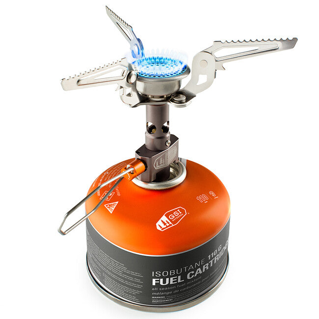 GSI Outdoors Pinnacle Canister Stove Εστία Τρεκινγκ με Κυλίνδρους Αερίου, Ασημί