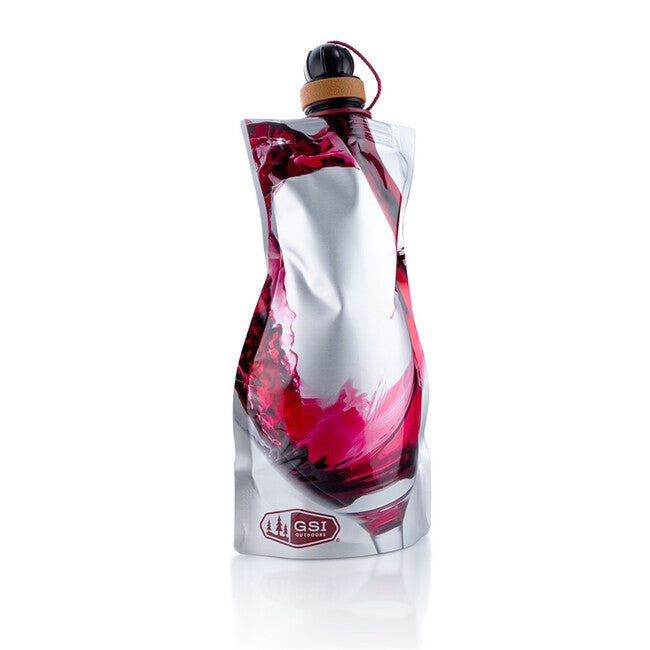 GSI Outdoors Soft Sided Wine Carafe Αναδιπλούμενη Καράφα Κόκκινου Κρασιού 750 ml