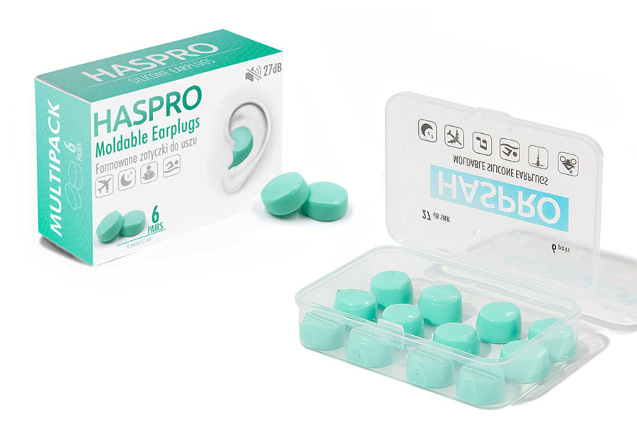 HASPRO 6P σιλικόνια ωτοασπίδα, μέντα