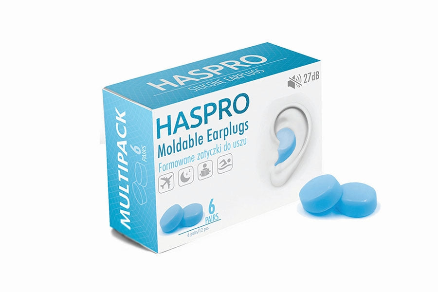HASPRO 6P Τάπες Αυτιών Σιλικόνης, Μπλε