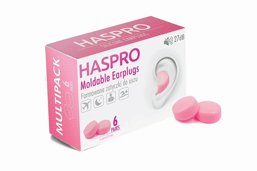 HASPRO 6P Σιλικόνια Ωτοασπίδες, Ροζ