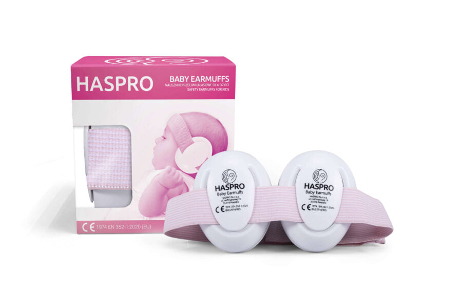 Haspro Baby Earmuffs Προστατευτικά Ακουστικά 0+, Ροζ