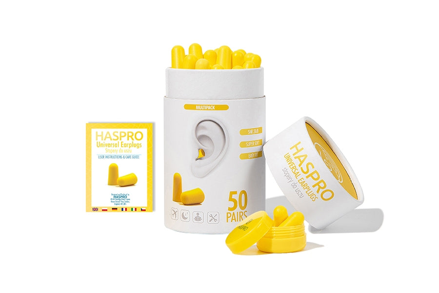 HASPRO TUBE50 τάπες αυτιών, κίτρινο