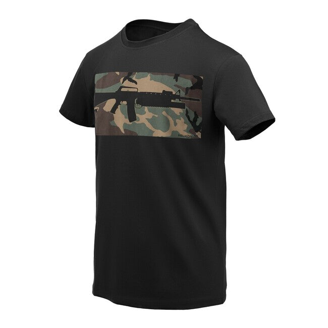 Helikon-Tex 16/203 Combo μπλουζάκι βαμβακερό, Μαύρο/US Woodland