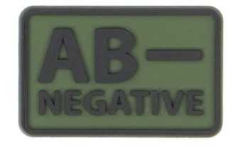Helikon-Tex 3D PVC Κέντημα AB- Negative σετ 2τεμ., λαδί