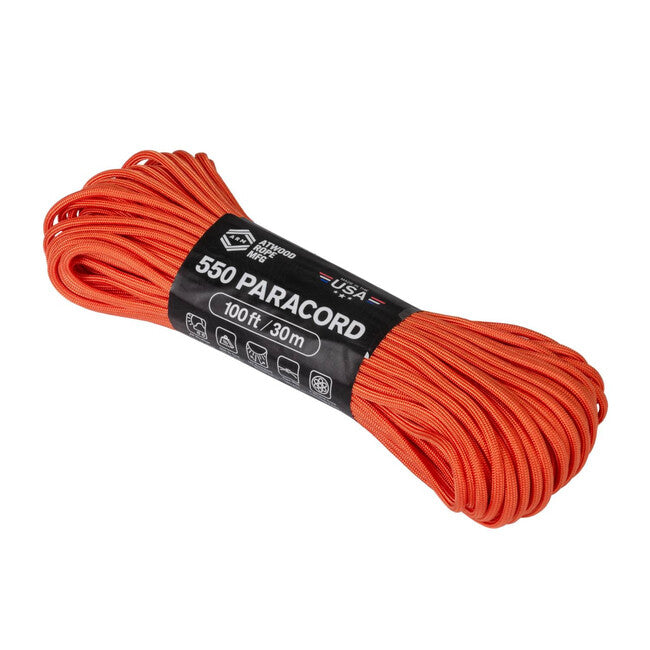 Helikon-Tex 550 Paracord πορτοκαλί καμένο (100 πόδια)