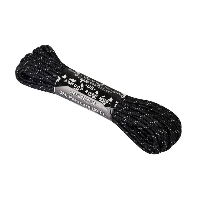 Helikon-Tex 550 Paracord ανακλαστικό (50ft), μαύρο