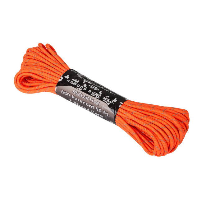 Helikon-Tex 550 Paracord ανακλαστικό, νέον πορτοκαλί (50ft)