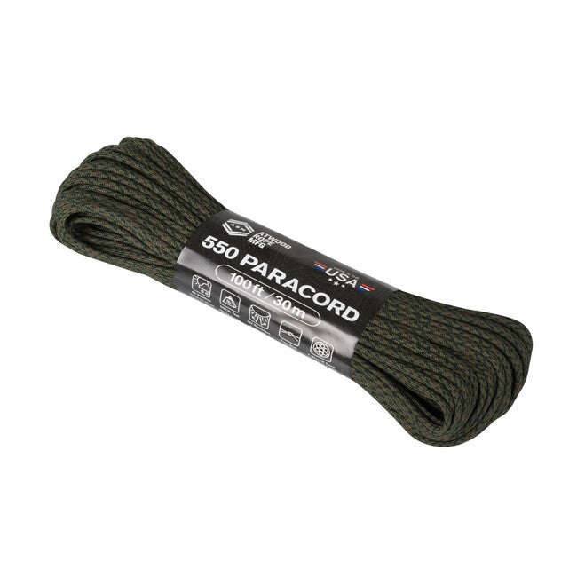 Helikon-Tex 550 Paracord με Αλλαζόμενα Σχέδια Χρωμάτων (100 πόδια), Covert