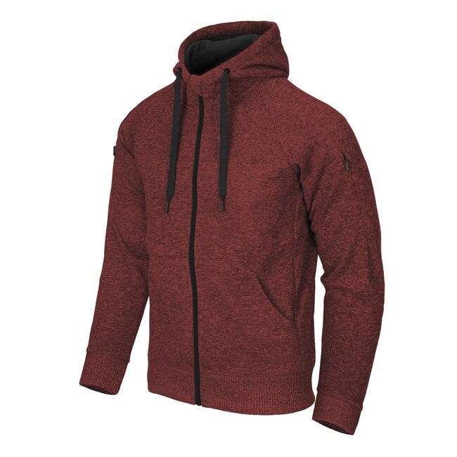 Helikon-Tex Covert Φούτερ Τακτικό με Κουκούλα (FullZip), Melange Red