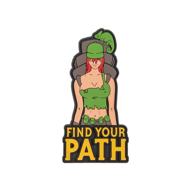 Helikon-Tex "Find Your Path" Σήμα PVC, Olive Green