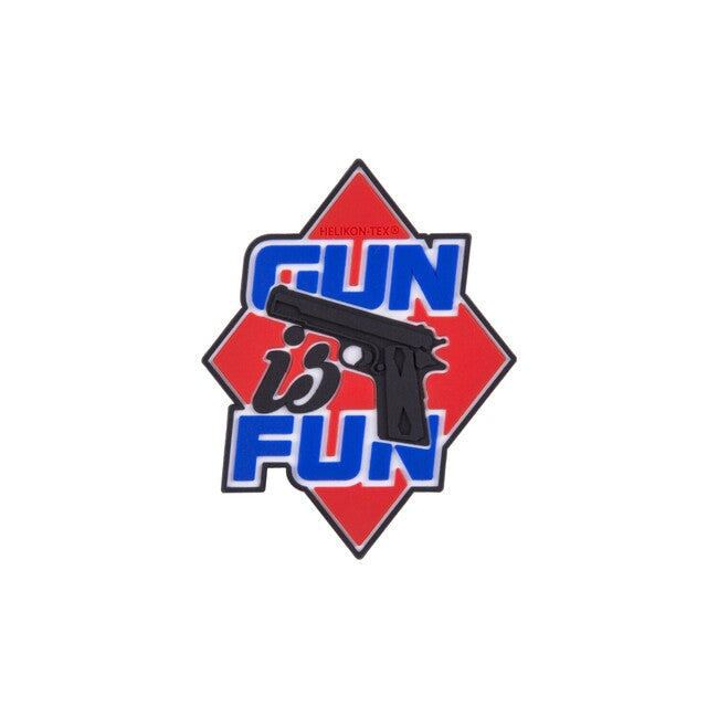 Helikon-Tex "Gun is Fun" Σήμα PVC, Κόκκινο