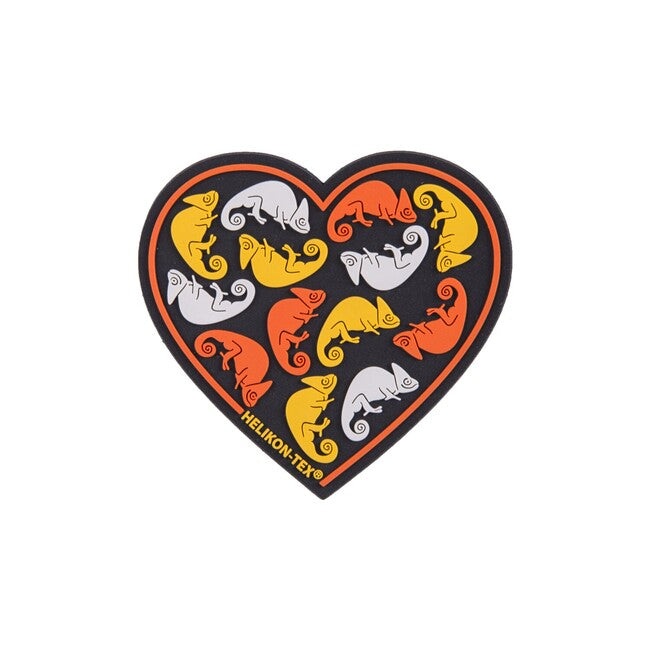 Helikon-Tex "Heart" σήμα PVC, Μαύρο